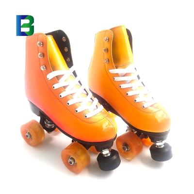 China Synthetic PVC Leather+velvet Shoes With Skates Toddler Mens Quad Roller for sale