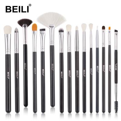 China 15pcs Luxury Soft Professional Private Label Brushes Eyeshadow Set Eyeshadow Brush Custom Logo Skin-Friendly Makeup brochas de maquillaje for sale