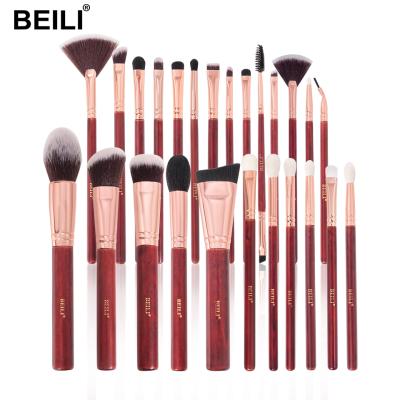 China BEILI 25pcs Soft Cosmetics Make Up Brushes Makeup Brushes Makeup Brochash Private Label Eyeliner Highlight Blusher Brush for sale