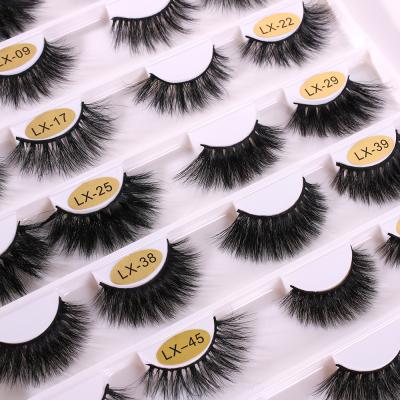 China BEILI Wholesale Natural Soft 25 Mm 3d Mink Eyelashes 5D Mink Fur Eyelash Professional Private Label Box for sale