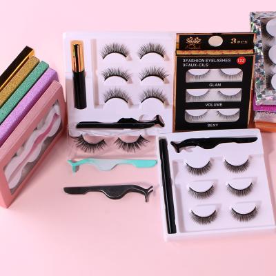 China BEILI Natural Soft Cruelty Free Vegan Lashes Wholesale Private Label Lashes 3D Eyelashes Synthetic Faux Mink Eyelashes Vendor for sale