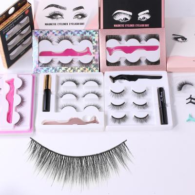 China BEILI Wholesale Custom Soft Natural False Mink Eyelash Vendor 3D Mink Eye Lashes 3D Synthetic Eyelashes Private Label Eyelashes for sale