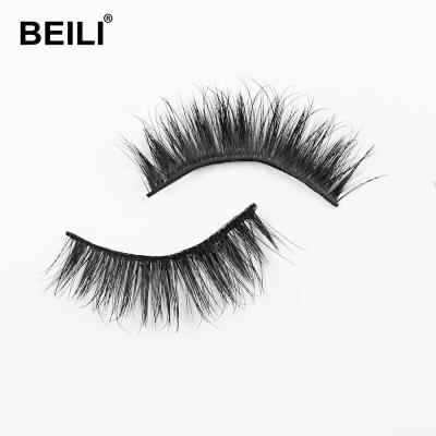 China BEILI Long Beauty Cosmetics Natural Handmade Thick Long Eyelashes Private Label Multi Sizes Wholesale Premium Fluffy Synthetic Eyelashes for sale