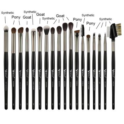 China BEILI Wholesale 15pcs Durable Makeup Brushes Wooden Handle Black Synthetic Hair Private Label Cosmetic Brushes Luxury Makeup Brush Set for sale