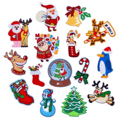 China Promotion Handmade Christmas Sale Cheap Merry Christmas Embroidery Gifts Patch for sale