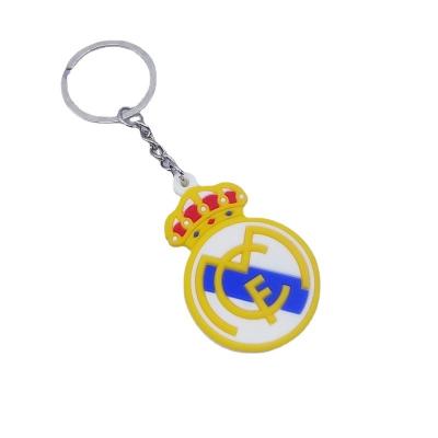 China Famous Football Team Logo Paris AC Europe Promotion PVC Double Sided Key 3D Chain In Stock for sale