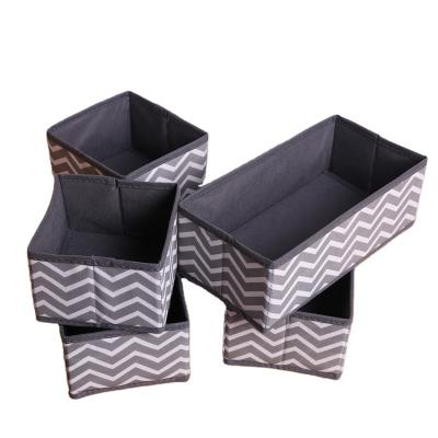 China Folding Folding Cloth Storage Box Dresser Drawer Organizer Cube Basket Bins Containers Divider With Drawers For Underwear for sale