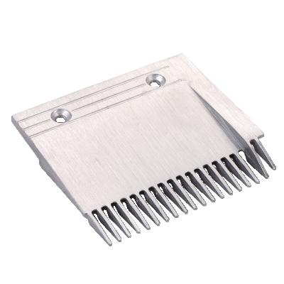 China Safety Central Parts Aluminum Plastic Escalator Comb Plate Comb Plate Escalator for sale