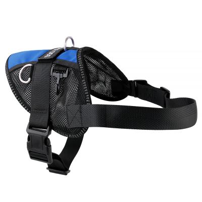 China Large Padded Adjustable Military Service Dog Mesh Harness No Pulling Tactical Vest for sale