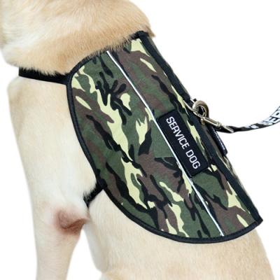 China Manufacturer Padded Camo Working Dog Arm Service Dog Reflective Tactical Vest With Service Dog Patches for sale