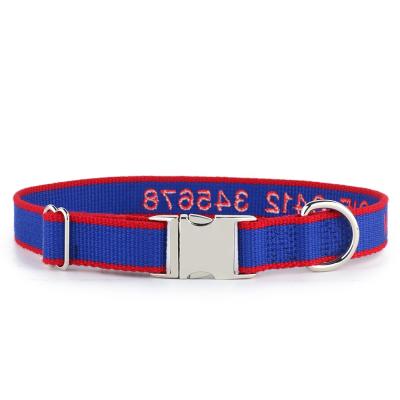 China Custom Adjustable Soft Personalized No Pull Medium Small Pet Bamboo Fiber Dog Collar for sale