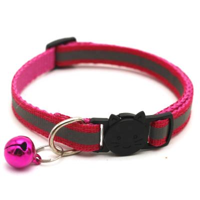 China Reflective Luxury Popular Adjustable Pet Cat Collar with Voice Bells for sale