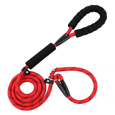 China Amazon Success 5FT Padded Thoughtful 6FT Nylon Pet Leash 2 in 1 Dog Leash with Collar for sale