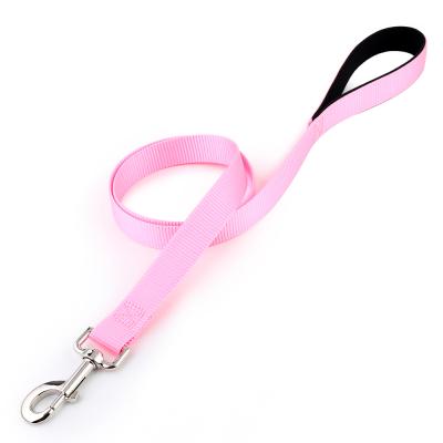 China Padded Pets Accessories Safety Leads For Dogs And Cats High Quality Pure Nylon Dog Leash With Soft Handle for sale