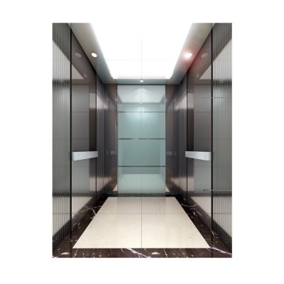 China Modern Attractive Designs Capsule Elevator Door And Cabin Floor PVC For 630kg Passenger Elevator Lift for sale