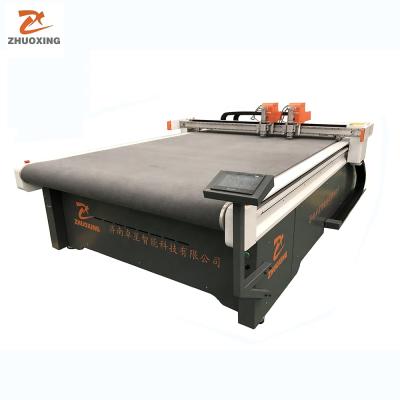 China Garment Shops Zhuoxing CNC Oscillating Knife Cutting Clothing Machine Curtain Fabrics Cutting Table for sale