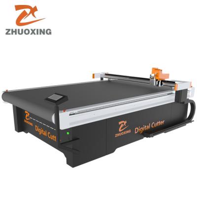 China Home use Digital cutter and cutting carbon fiber / matel mesh / composited material foam cutting machine in JINAN ZHUOXING factory for sale