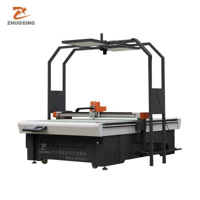 China Home use ZHUOXING compisted carbon material fiber mesh matel oscillating fluke knife cutting machine for sale