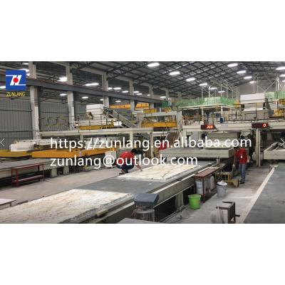 China Building material shops factory ZL062 automatic line/machine for making artificial quartz stone/outdoor big slab Calacatta color marble colors for sale