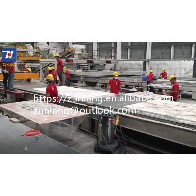 China Automatic Building Material Shops Artificial Quartz Stone/Exterior Color/Sheet/Marble Calacatta Slab Making Machine for sale