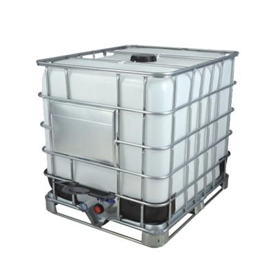 China New 1000L Enzyme Ton Barrel Diesel Fuel Barrel Acid And Alkali IBC Outdoor Plastic Heavy Duty Barrel With Iron Frame for sale