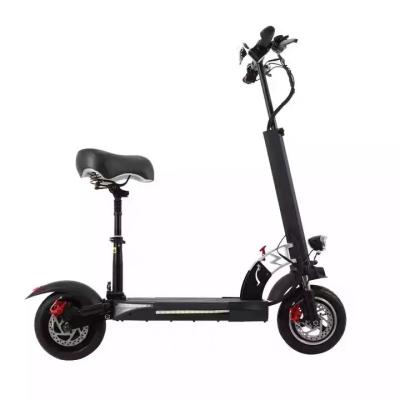 China Unisex High Power 800W 48V 10 Inch With Seat Foldable Adult Kick Delivery Mobility Profesional OEM Folding Electric Scooter for sale