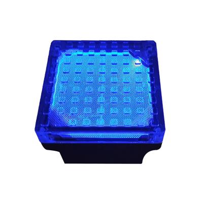 China Outdoor Aluminum Recessed Underground LED Beacon Stud Light IP 68 Square Solar Power Outdoor Inground Wireless Sidewalk Light for sale