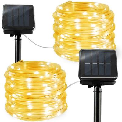 China 100 LED RGB Solar String Light Outdoor Waterproof Electric Fairy Lights for Party Christmas Camping Decoration for sale