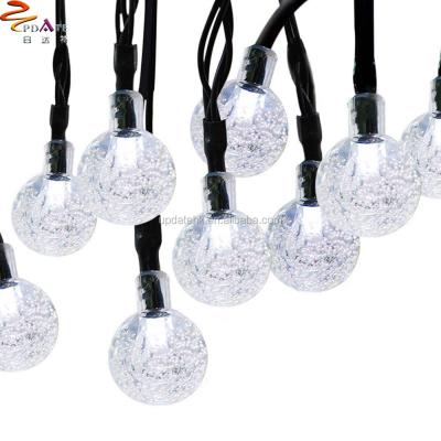 China 30 LED Solar String Light Solar Decorative Lighting Led Garden Crystal Ball Solar String Light Lights For Christmas Weeding for sale