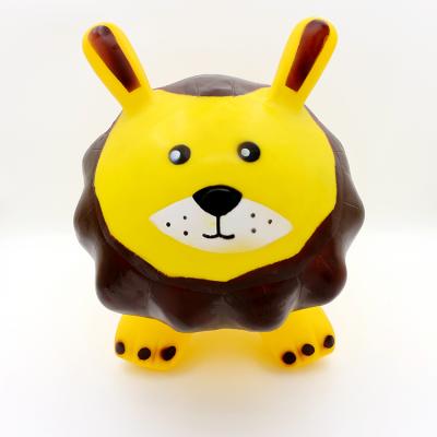 Cina Children's customized plastic inflatable bouncing animal Hopper/rubber animal toy in vendita