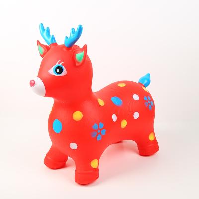 Chine PVC Hopping Ride On Bouncy Animal Toys Inflatable Jumping Deer For Kids Playing à vendre