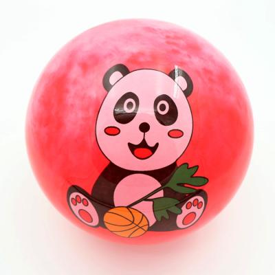 China Home Exercise Cartoon Bouncing Ball Eco Thick PVC Color In Green, Blue, Red, Orange for sale