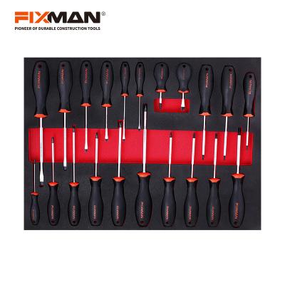 China Durable FIXMAN 21PC Modular EVA Foam Screwdriver Set For Tool Cabinet Use for sale