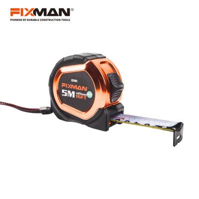 China Measuring Distance FIXMAN Digital Measuring Tape With Logo Tape Measures Steel Metal Retractable Tape Measure for sale