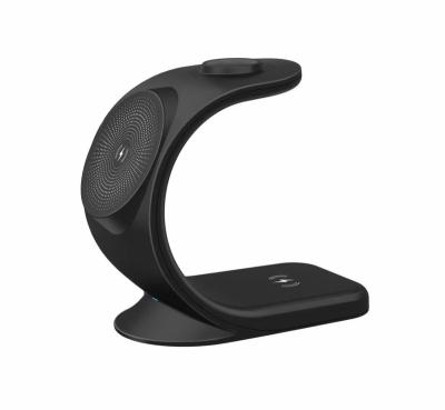 China Qi 15W Multi Cell Phone Charger Wireless Universal Desktop Stand Fast Portable Magnet 3 in 1 Wireless Charger for Apple Iphone Mobile Phone for sale