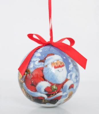 China Promotional gift  2022 Hot Sale Christmas Crystal Ball with Christmas Tree Pattern Decoration for sale