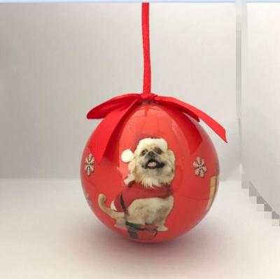 China Christamas Decoration OEM Foam Christmas Ball Personal Printing Charistama Tree Hanging Ball for sale