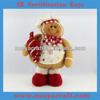 China Plush Christmas Gingerbread Man Ornament NYA09-938A for sale