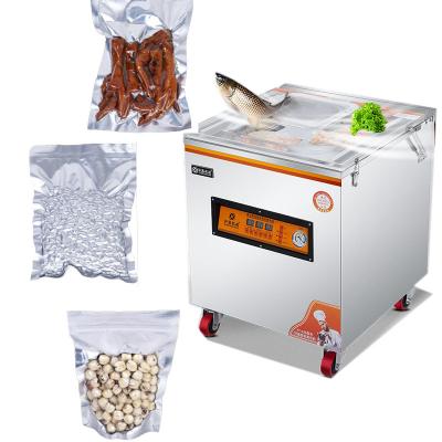 China Food Automatic Vacuum Packaging Machine Fresh Meat Seafood Package Wet And Dry Tea Rice Vacuum Skin Sealing Package Machine for sale