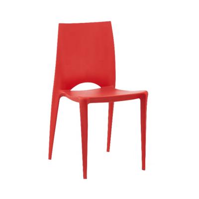 China Modern Cheap Red Plastic Cover Best Selling Removable Plastic Restaurant Dining Chair for sale