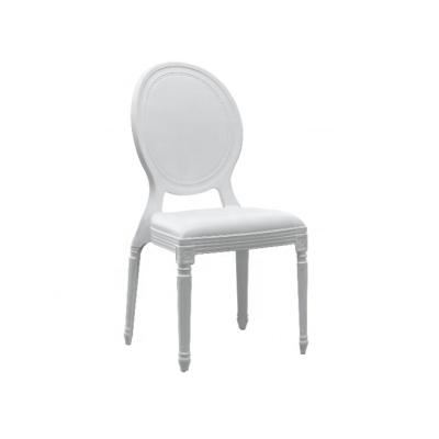 China Best Selling Modern Beautiful White Backrest Plastic Restaurant Dining Chair for sale