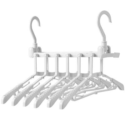 China Household Multi-Function Multi-Layer Viable Wardrobe Storage Foldable Hanger for sale