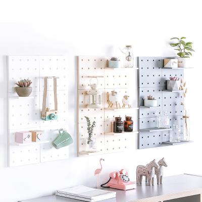 China Multifunctional Wall Mounted Single Hole Sustainable Plastic Dish Decorative Household Storage Rack for sale