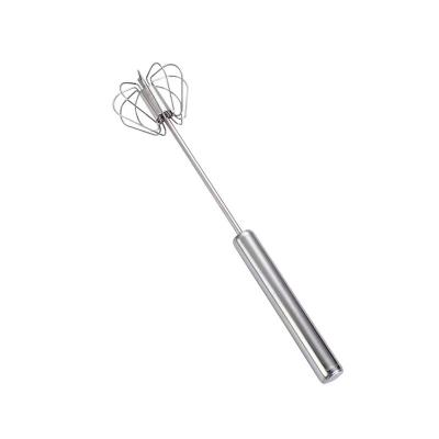 China Cheap Viable Semi-automatic Manual Individual Hand Beater 304 Stainless Steel Egg Beater Price Agitator Egg Turning Tools for sale