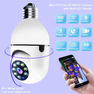 China Human Motion Tracking Night Vision Mobile Phone Hot Selling HD Amazon Camera 360 WiFi Remote Panoramic Security Bulb Camera for sale