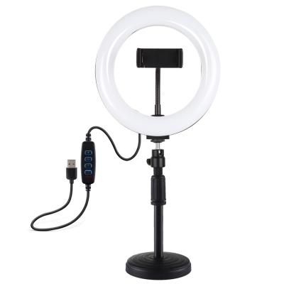 China Hot sale Manual-wired makeup LED Selfie Ring Light Photography Live Streaming Desktop Light Control Selling Ring for sale