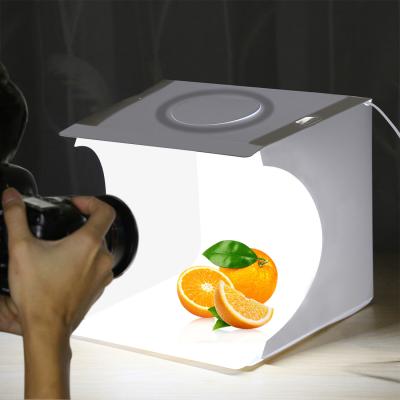 China PVC Led 20cm Folding Indoor Soft Box Lighting Kit Photography Mini Photo Studio Box for sale