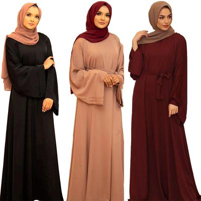 China Nida Cotton Polyester Fashion Muslim Women Dress Abaya Muslim Long Dresses Dubai for sale