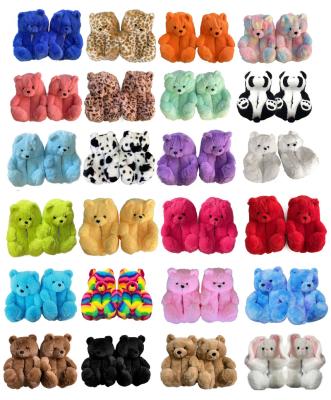 China 2021 Fashion Trend New Arrivals Wholesale Teddy Bear Slippers For Female Women Slippers Shoes for sale