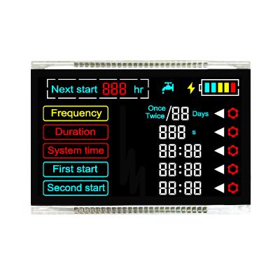 China China LCD Display Support Segment LCD White On Black LCD Printed Color For Irrigation Equipment 2.65 Inch for sale